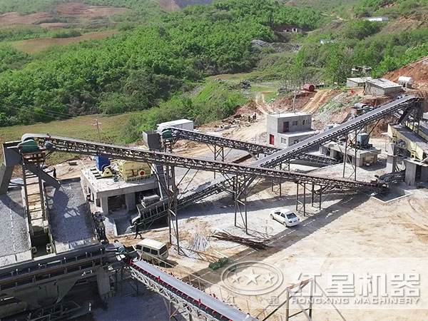 環保型干法機制砂生產線現場 環保型干法機制砂生產線現場