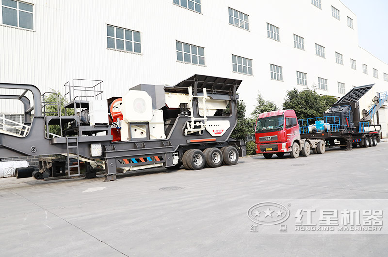 配置移動顎破機和移動反擊破 配置移動顎破機和移動反擊破