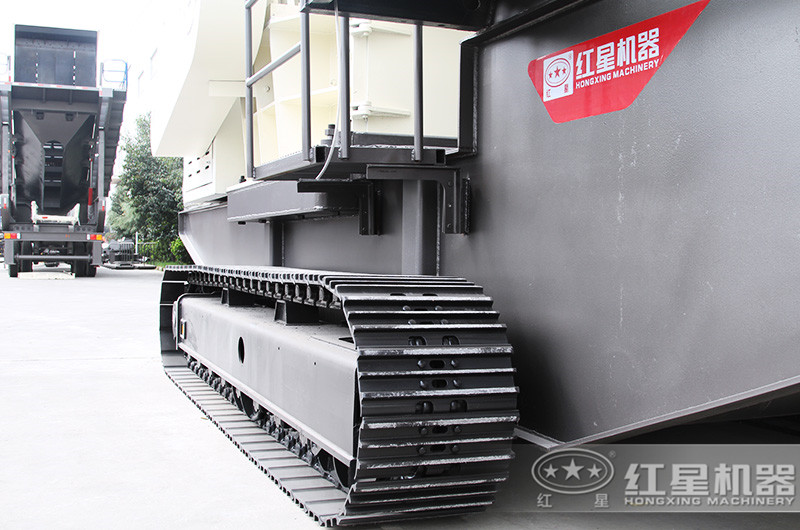 可移動建筑工地垃圾粉碎機，履帶液壓驅動