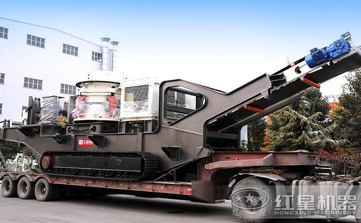 大中型履帶移動圓錐篩分一體機(jī)