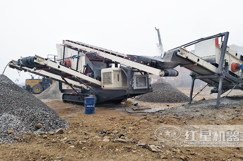 河北青石移動破碎生產(chǎn)線現(xiàn)場實(shí)拍3 河北青石移動破碎生產(chǎn)線現(xiàn)場實(shí)拍3