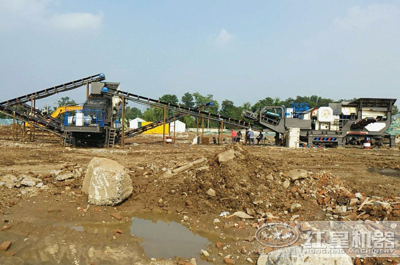 浙江湖州建筑垃圾生產(chǎn)線現(xiàn)場(chǎng) 浙江湖州建筑垃圾生產(chǎn)線現(xiàn)場(chǎng)