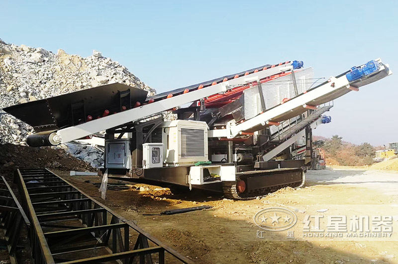 振動篩履帶破碎一體機 振動篩履帶破碎一體機