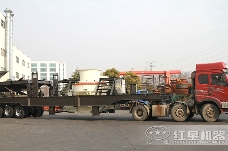 鵝卵石一體式車載制沙機發(fā)貨中 鵝卵石一體式車載制沙機發(fā)貨中