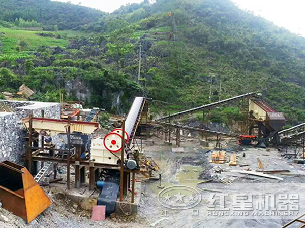 河道石頭破碎生產線 河道石頭破碎生產線