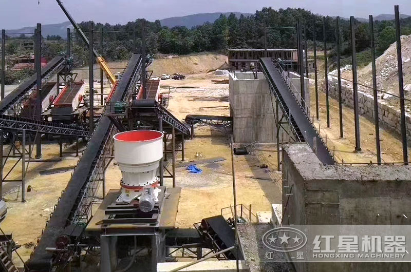 粉石頭機器作業現場圖片 粉石頭機器作業現場圖片