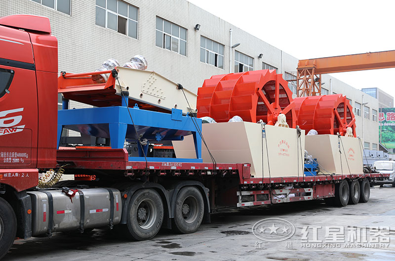 一套洗山沙設備設備發往河南焦作 一套洗山沙設備設備發往河南焦作