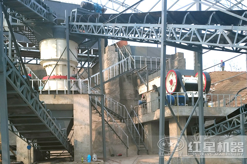 河北客戶石塊破碎機工作現場 河北客戶石塊破碎機工作現場