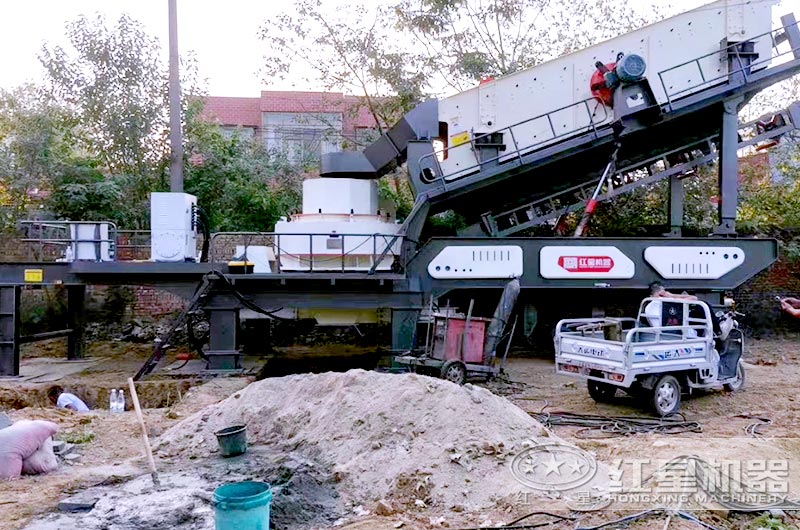 移動式制砂機作業現場 移動式制砂機作業現場